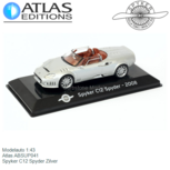 Modelauto 1:43 | Atlas ABSUP041 | Spyker C12 Spyder Zilver Modelauto 1:43 | Atlas ABSUP041 | Spyker C12 Spyder Zilver