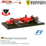 Modelauto 1:24 | Red Line Models RL24002 | Scuderia Ferrari F2005 2005 #1 - M.Schumacher Modelauto 1:24 | Red Line Models RL24002 | Scuderia Ferrari F2005 2005 #1 - M.Schumacher
