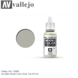 | Vallejo VAL 70986 | Acryllak Model Color Deck Tan #17ml | Vallejo VAL 70986 | Acryllak Model Color Deck Tan #17ml