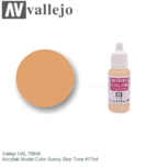 | Vallejo VAL 70845 | Acryllak Model Color Sunny Skin Tone #17ml | Vallejo VAL 70845 | Acryllak Model Color Sunny Skin Tone #17ml