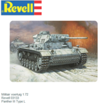 Militair voertuig 1:72 | Revell 03133 | Panther III Type L Militair voertuig 1:72 | Revell 03133 | Panther III Type L