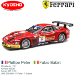 Modelauto 1:18 | Kyosho 8393B | Ferrari 575 GTC | JMB 2003 #9 - P.Peter - F.Babini Modelauto 1:18 | Kyosho 8393B | Ferrari 575 GTC | JMB 2003 #9 - P.Peter - F.Babini