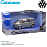 Modelauto 1:72 | Cararama Cara5000-04 | Volkswagen Microbus Licht Groen 2001 Modelauto 1:72 | Cararama Cara5000-04 | Volkswagen Microbus Licht Groen 2001