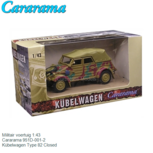 Militair voertuig 1:43 | Cararama 951D-001-2 | Kübelwagen Type 82 Closed Militair voertuig 1:43 | Cararama 951D-001-2 | Kübelwagen Type 82 Closed