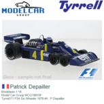 Modelauto 1:18 | Model Car Group MCG18615F | Tyrrell F1 P34 Six Wheeler 1976 #4 - P.Depailler Modelauto 1:18 | Model Car Group MCG18615F | Tyrrell F1 P34 Six Wheeler 1976 #4 - P.Depailler