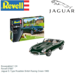 Bouwpakket 1:24 | Revell 07687 | Jaguar E-Type Roadster Britsh Racing Green 1960 Bouwpakket 1:24 | Revell 07687 | Jaguar E-Type Roadster Britsh Racing Green 1960