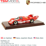 Modelauto 1:43 | TSM TSM9431 | Porsche 962 Short Tail | Bob Akin Motor Racing 1986 #5 - J.Gartner - H.Stuck - B.Akin Modelauto 1:43 | TSM TSM9431 | Porsche 962 Short Tail | Bob Akin Motor Racing 1986 #5 - J.Gartner - H.Stuck - B.Akin