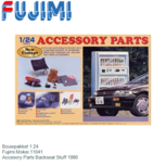 Bouwpakket 1:24 | Fujimi Mokei 11041 | Accesory Parts Backseat Stuff 1990 Bouwpakket 1:24 | Fujimi Mokei 11041 | Accesory Parts Backseat Stuff 1990