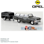 Modelauto 1:87 | Brekina 20170 | Opel Rekord PII Caravan Zwart Modelauto 1:87 | Brekina 20170 | Opel Rekord PII Caravan Zwart
