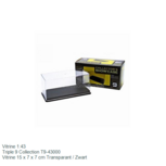 Vitrine 1:43 | Triple 9 Collection T9-43000 | Vitrine 15 x 7 x 7 cm Transparant / Zwart Vitrine 1:43 | Triple 9 Collection T9-43000 | Vitrine 15 x 7 x 7 cm Transparant / Zwart
