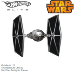 Modelauto 1:18 | Hotwheels Elite CMC92 | Star Wars Tie Fighter Falcon Modelauto 1:18 | Hotwheels Elite CMC92 | Star Wars Tie Fighter Falcon