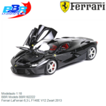 Modelauto 1:18 | BBR Models BBR182222 | Ferrari LaFerrari 6,3 L F140E V12 Zwart 2013 Modelauto 1:18 | BBR Models BBR182222 | Ferrari LaFerrari 6,3 L F140E V12 Zwart 2013
