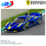 Modelauto 1:18 | BBR Models BBR182264 | Ferrari FXX K Blue Metallic 2016 #81 Modelauto 1:18 | BBR Models BBR182264 | Ferrari FXX K Blue Metallic 2016 #81