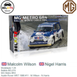 Modelauto 1:24 | Belkits BEL015 | MG Metro 6R4 | Austin Rover WRT 1986 #11 - M.Wilson - N.Harris Modelauto 1:24 | Belkits BEL015 | MG Metro 6R4 | Austin Rover WRT 1986 #11 - M.Wilson - N.Harris