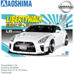 Bouwpakket 1:24 | Aoshima AO05590 | Nissan R35 GT-R LB Works | Libertywalk Bouwpakket 1:24 | Aoshima AO05590 | Nissan R35 GT-R LB Works | Libertywalk