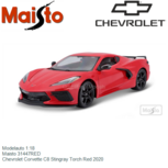 Modelauto 1:18 | Maisto 31447RED | Chevrolet Corvette C8 Stingray Torch Red 2020 Modelauto 1:18 | Maisto 31447RED | Chevrolet Corvette C8 Stingray Torch Red 2020