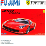 Bouwpakket 1:24 | Fujimi FU12382 | Ferrari 458 Italia Rood Bouwpakket 1:24 | Fujimi FU12382 | Ferrari 458 Italia Rood