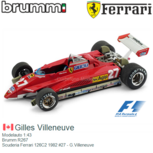 Modelauto 1:43 | Brumm R267 | Scuderia Ferrari 126C2 1982 #27 - G.Villeneuve Modelauto 1:43 | Brumm R267 | Scuderia Ferrari 126C2 1982 #27 - G.Villeneuve