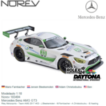 Modelauto 1:18 | Norev 183494 | Mercedes Benz AMG GT3 | Riley Motorports - Team AMG 2017 #33 - J.Bleekemolen - M.Farnbacher - A.Christodoulou - B.Keating Modelauto 1:18 | Norev 183494 | Mercedes Benz AMG GT3 | Riley Motorports - Team AMG 2017 #33 - J.Bleekemolen - M.Farnbacher - A.Christodoulou - B.Keating
