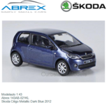 Modelauto 1:43 | Abrex 143AB-021KL | Skoda Citigo Metallic Dark Blue 2012 Modelauto 1:43 | Abrex 143AB-021KL | Skoda Citigo Metallic Dark Blue 2012