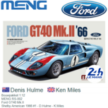 Bouwpakket 1:12 | MENG RS-002 | Ford GT40 Mk.II | Shelby American 1966 #1 - D.Hulme - K.Miles Bouwpakket 1:12 | MENG RS-002 | Ford GT40 Mk.II | Shelby American 1966 #1 - D.Hulme - K.Miles