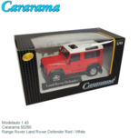 Modelauto 1:43 | Cararama 55280 | Range Rover Land Rover Defender Red / White Modelauto 1:43 | Cararama 55280 | Range Rover Land Rover Defender Red / White