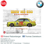 Bouwpakket 1:24 | NuNu Model Kit PN24014 | BMW M3 E30 Group A | Auto Tech 1991 #35 - R.Ratzenberger - T.Danielsson Bouwpakket 1:24 | NuNu Model Kit PN24014 | BMW M3 E30 Group A | Auto Tech 1991 #35 - R.Ratzenberger - T.Danielsson