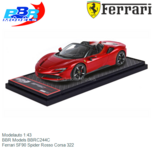 Modelauto 1:43 | BBR Models BBRC244C | Ferrari SF90 Spider Rosso Corsa 322 Modelauto 1:43 | BBR Models BBRC244C | Ferrari SF90 Spider Rosso Corsa 322