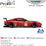Bouwpakket 1:24 | Profil 24 P24130 | Aston Martin Vantage | TF Sport 2020 #90 - J.Adam - C.Eastwood - S.Yoluç Bouwpakket 1:24 | Profil 24 P24130 | Aston Martin Vantage | TF Sport 2020 #90 - J.Adam - C.Eastwood - S.Yoluç