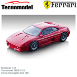 Modelauto 1:18 | Tecnomodel TM18-131B | Ferrari 348 Zagatto Red 1991 Modelauto 1:18 | Tecnomodel TM18-131B | Ferrari 348 Zagatto Red 1991