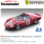 Modelauto 1:18 | Tecnomodel TM18129B | Scuderia Ferrari Dino 268 SP 1962 #27 - G.Baghetti - L.Scarfiotti Modelauto 1:18 | Tecnomodel TM18129B | Scuderia Ferrari Dino 268 SP 1962 #27 - G.Baghetti - L.Scarfiotti