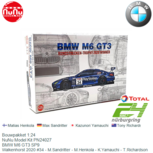 Bouwpakket 1:24 | NuNu Model Kit PN24027 | BMW M6 GT3 SP9 | Walkenhorst 2020 #34 - M.Sandritter - M.Henkola - K.Yamauchi - T.Richardson Bouwpakket 1:24 | NuNu Model Kit PN24027 | BMW M6 GT3 SP9 | Walkenhorst 2020 #34 - M.Sandritter - M.Henkola - K.Yamauchi - T.Richardson