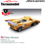 Modelauto 1:18 | Tecnomodel TM18-156B | McLaren Racing M8F 1971 #7 - P.Revson Modelauto 1:18 | Tecnomodel TM18-156B | McLaren Racing M8F 1971 #7 - P.Revson