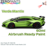 | Zero Paints ZP-1020 VM | Airbrush Paint Set 60ml Verde Mantis L0L6 | Zero Paints ZP-1020 VM | Airbrush Paint Set 60ml Verde Mantis L0L6