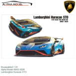 Bouwpakket 1:24 | Alpha Model AM02-0026 | Lamborghini Huracan STO Bouwpakket 1:24 | Alpha Model AM02-0026 | Lamborghini Huracan STO