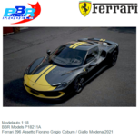 Modelauto 1:18 | BBR Models P18211A | Ferrari 296 Assetto Fiorano Grigio Coburn / Giallo Modena 2021 Modelauto 1:18 | BBR Models P18211A | Ferrari 296 Assetto Fiorano Grigio Coburn / Giallo Modena 2021