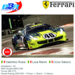 Modelauto 1:43 | BBR Models BBRC258 | Ferrari 488 GT3 | Kessel Racing 2020 #46 - V.Rossi - L.Marini - U.Salucci Modelauto 1:43 | BBR Models BBRC258 | Ferrari 488 GT3 | Kessel Racing 2020 #46 - V.Rossi - L.Marini - U.Salucci