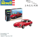 Bouwpakket 1:24 | Revell 07668 | Jaguar E-Type Red 1961 Bouwpakket 1:24 | Revell 07668 | Jaguar E-Type Red 1961