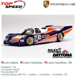 Modelauto 1:18 | Top Speed TS0333 | Porsche 962 GTP | Hotchkis Racing 1987 #10 - J.Adams - J.HotchKiss - J.HotchKiss SR Modelauto 1:18 | Top Speed TS0333 | Porsche 962 GTP | Hotchkis Racing 1987 #10 - J.Adams - J.HotchKiss - J.HotchKiss SR