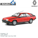 Modelauto 1:18 | Solido 1806401 | Renault Fuego Turbo Rood 1980 Modelauto 1:18 | Solido 1806401 | Renault Fuego Turbo Rood 1980