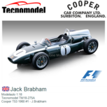 Modelauto 1:18 | Tecnomodel TM18-275A | Cooper T53 1960 #1 - J.Brabham Modelauto 1:18 | Tecnomodel TM18-275A | Cooper T53 1960 #1 - J.Brabham