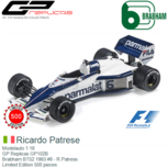 Modelauto 1:18 | GP Replicas GP102B | Brabham BT52 1983 #6 - R.Patrese Modelauto 1:18 | GP Replicas GP102B | Brabham BT52 1983 #6 - R.Patrese