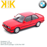 Modelauto 1:18 | KK Scale 180742R | BMW 325i M-package 1 (E30) Red 1987 Modelauto 1:18 | KK Scale 180742R | BMW 325i M-package 1 (E30) Red 1987