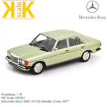 Modelauto 1:18 | KK Scale 180353 | Mercedes Benz 280E (W123) Metallic Green 1977 Modelauto 1:18 | KK Scale 180353 | Mercedes Benz 280E (W123) Metallic Green 1977