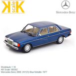 Modelauto 1:18 | KK Scale 180352 | Mercedes Benz 280E (W123) Blue Metallic 1977 Modelauto 1:18 | KK Scale 180352 | Mercedes Benz 280E (W123) Blue Metallic 1977