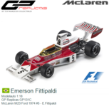 Modelauto 1:18 | GP Replicas GP131C | McLaren M23 Ford 1974 #5 - E.Fittipaldi Modelauto 1:18 | GP Replicas GP131C | McLaren M23 Ford 1974 #5 - E.Fittipaldi