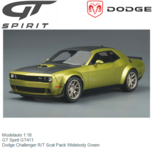 Modelauto 1:18 | GT Spirit GT411 | Dodge Challenger R/T Scat Pack Widebody Green Modelauto 1:18 | GT Spirit GT411 | Dodge Challenger R/T Scat Pack Widebody Green