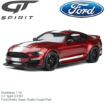 Modelauto 1:18 | GT Spirit GT397 | Ford Shelby Super Snake Coupé Red Modelauto 1:18 | GT Spirit GT397 | Ford Shelby Super Snake Coupé Red