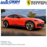 Modelauto 1:43 | Looksmart LS540D | Ferrari Purosangue Rosso Portofino 2022 Modelauto 1:43 | Looksmart LS540D | Ferrari Purosangue Rosso Portofino 2022