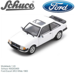 Modelauto 1:43 | Schuco 450203400 | Ford Escort XR3 White 1983 Modelauto 1:43 | Schuco 450203400 | Ford Escort XR3 White 1983